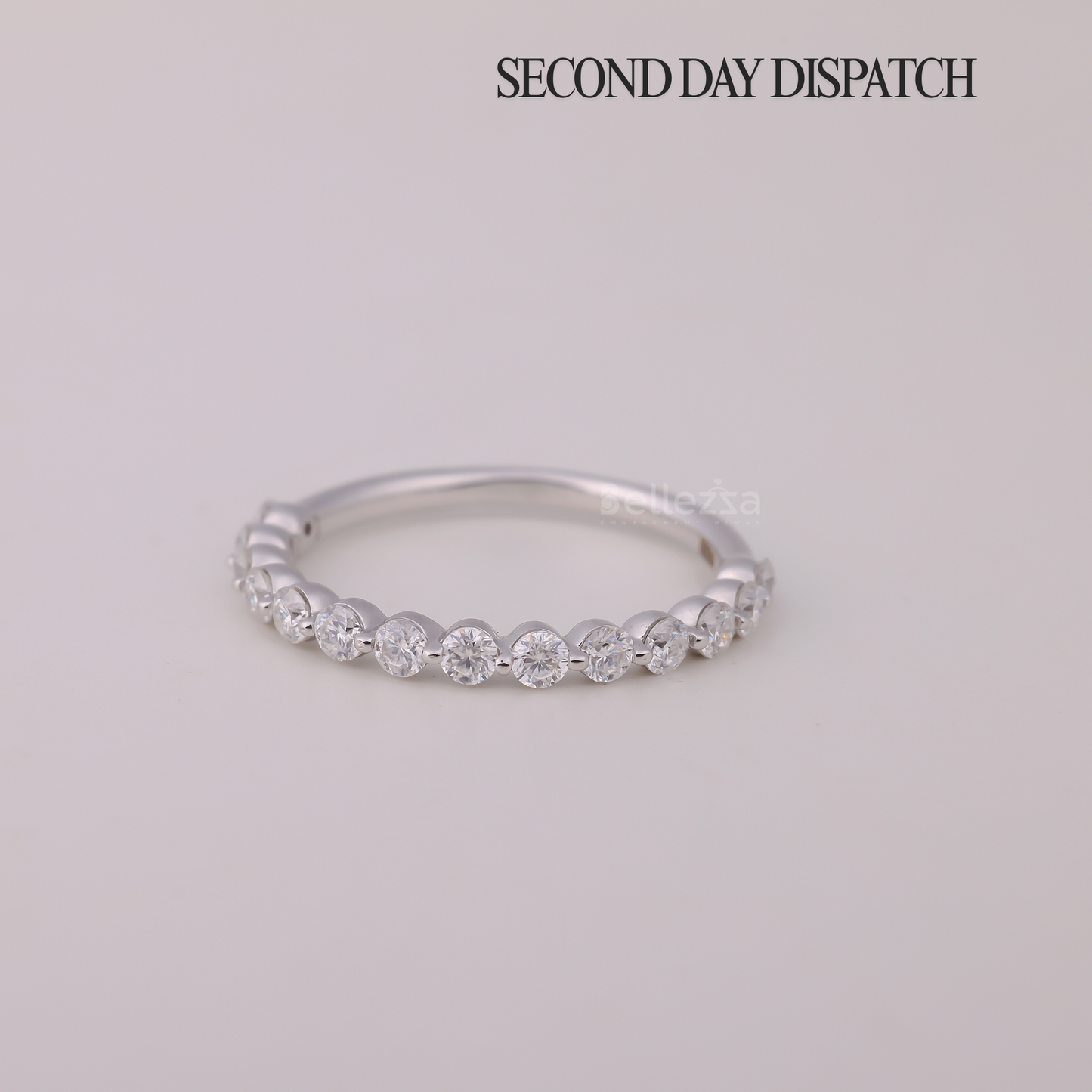 0.50TCW Round Brilliant Diamond Wedding Band - Ready to Ship