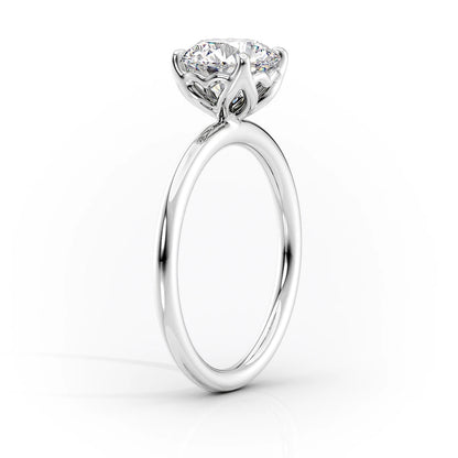 2.50 CT Pear Moissanite Solitaire Engagement Ring