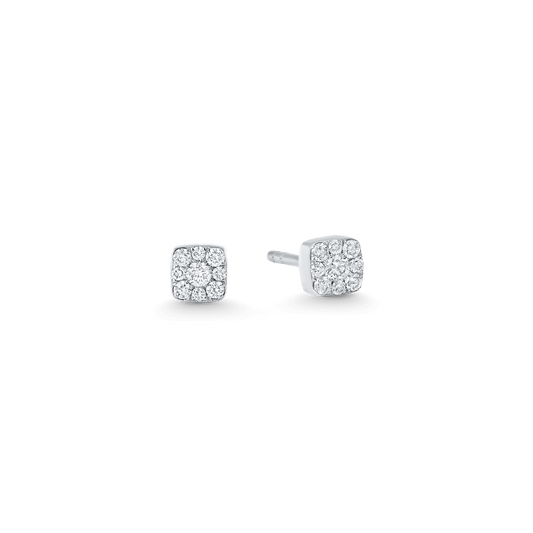 0.15 TCW Round Moissanite Diamond Stud Earrings