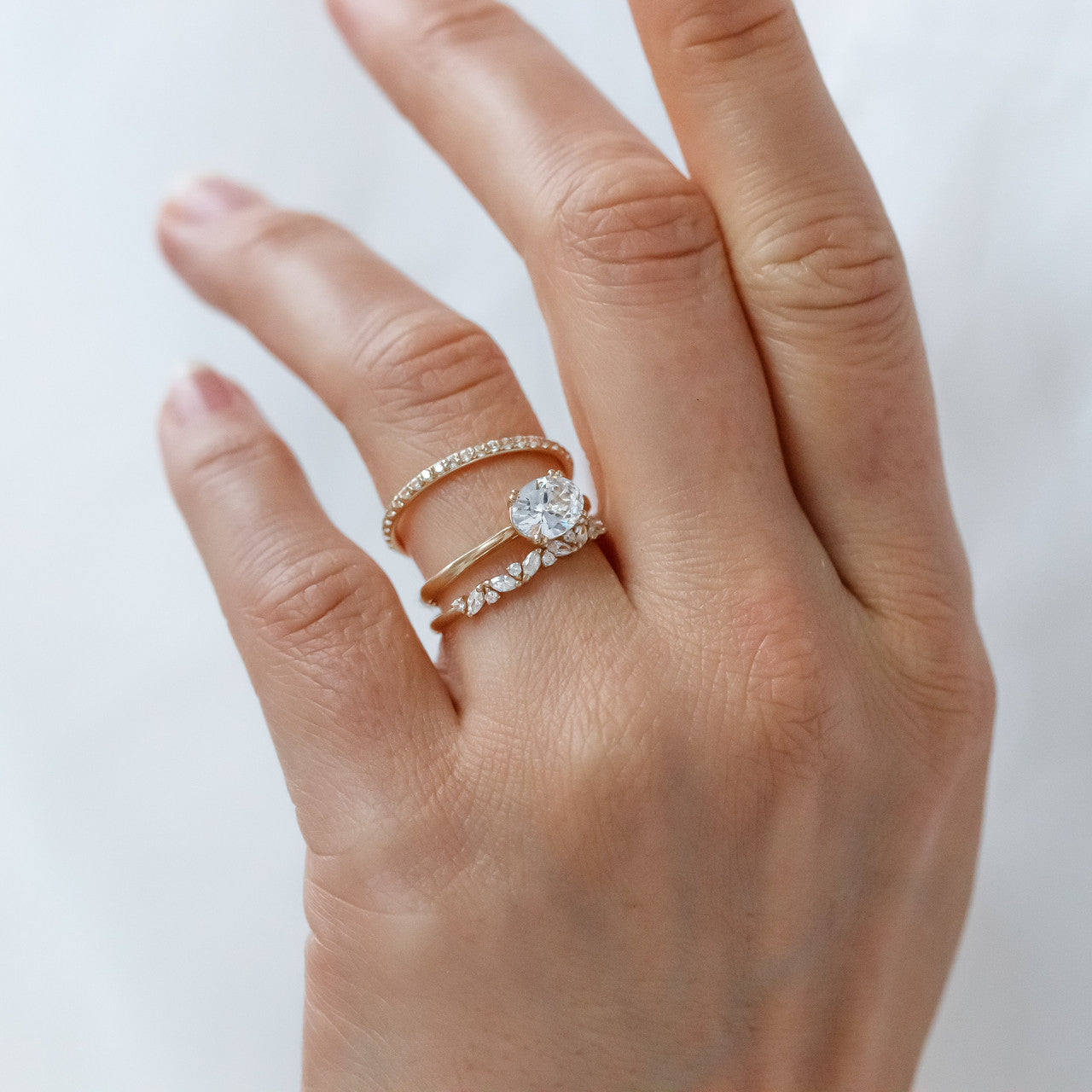 1.20 CT Oval Moissanite East West Solitaire Engagement Ring