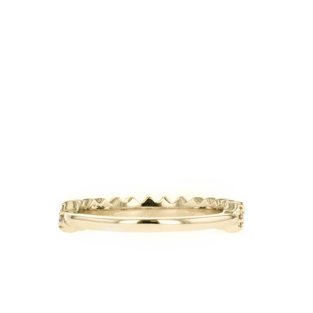 0.44ct Baguette And Round Moissanite Half Eternity Diamond Wedding Band