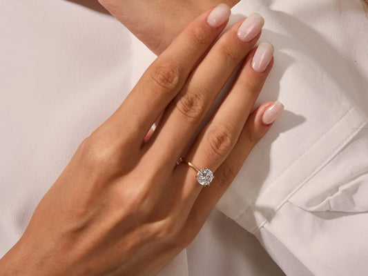 2.0CT Round Brilliant Diamond Solitaire Moissanite Engagement Ring