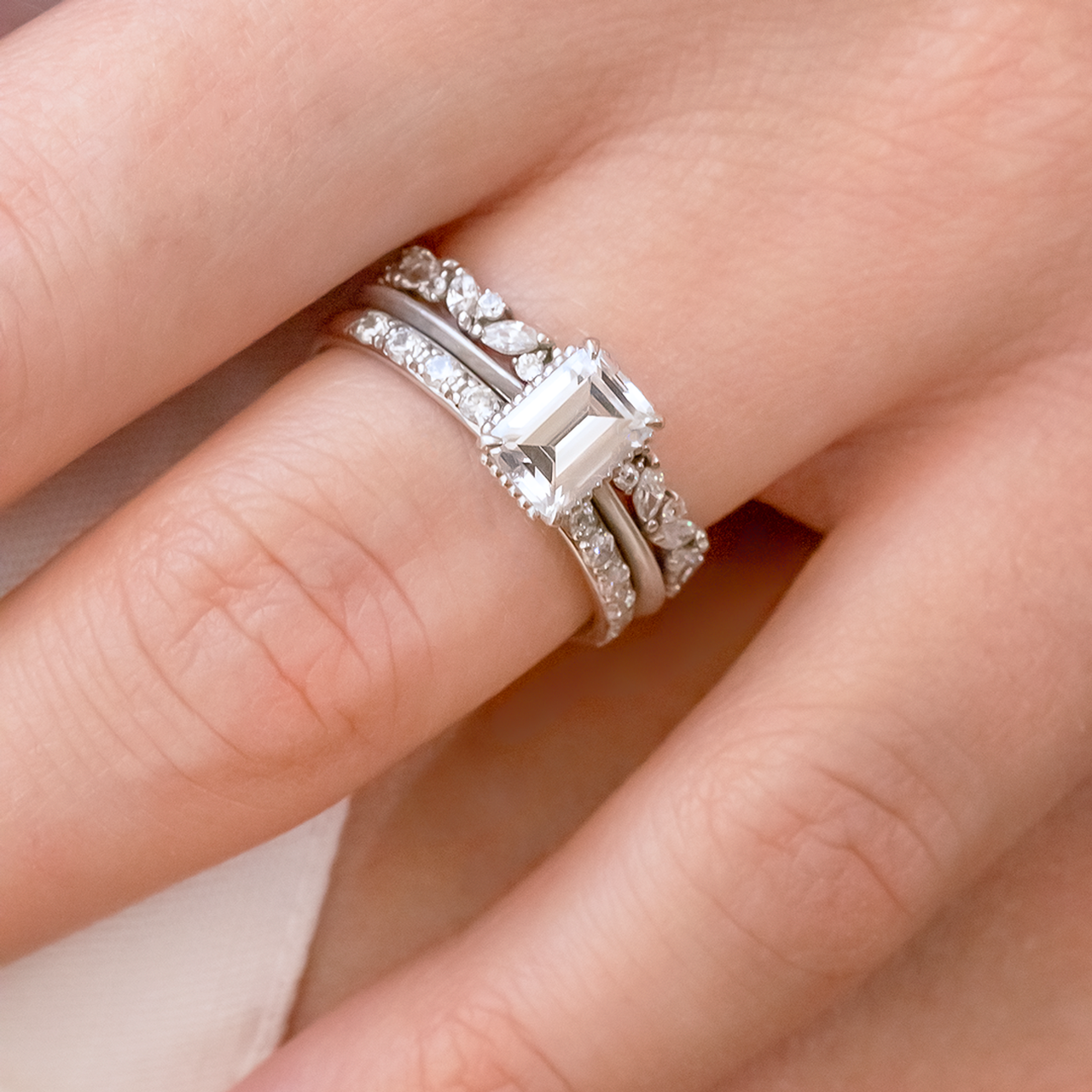 Round Brilliant Cut Full Eternity Wedding Band