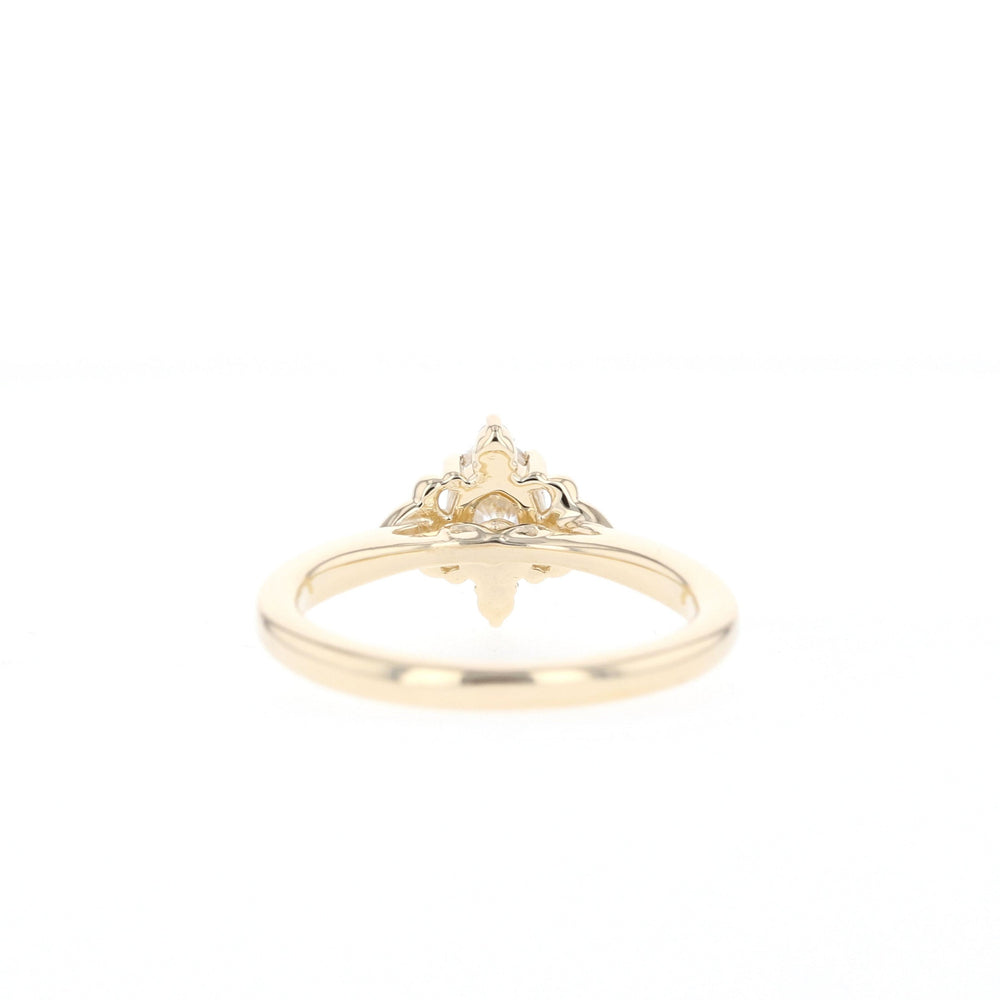 1.2ct Oval Moissanite Vintage Solitaire Diamond Engagement Ring