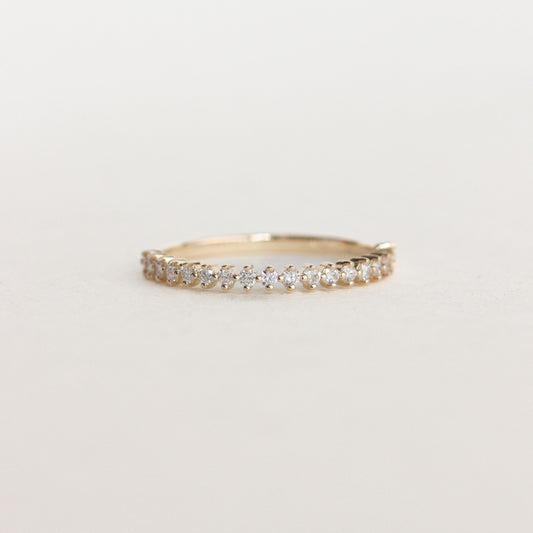 0.20 TCW Round Moissanite Full Eternity Wedding Band