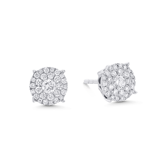 3.20 TCW Round Moissanite Diamond Studs Earrings