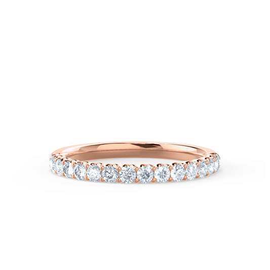 0.44 CT Round Shaped Moissanite Full Eternity Style Wedding Band