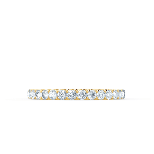 0.44 CT Round Shaped Moissanite Full Eternity Style Wedding Band