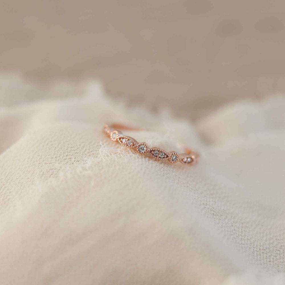 0.11ct Round Brilliant Cut Unique Moissanite Diamond Full Eternity Wedding Band