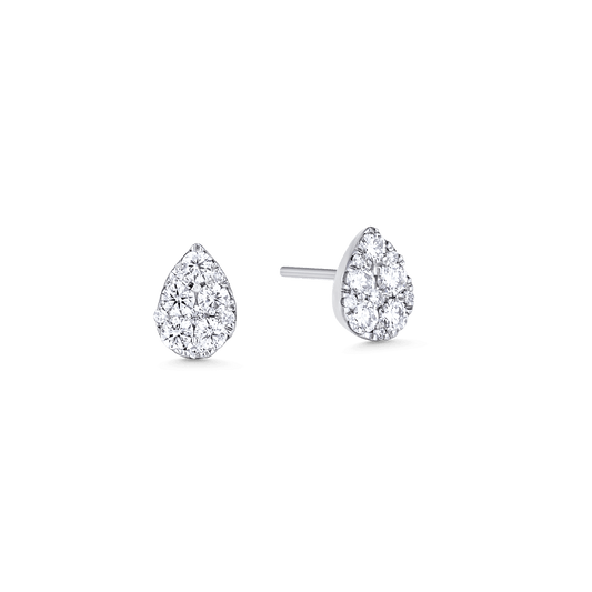 0.48 TCW Round Moissanite Diamond Stud Earrings