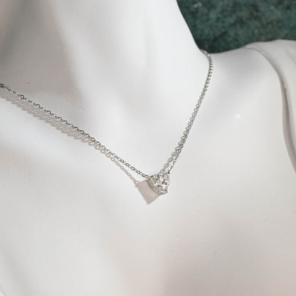 1.0 CT Trillion Moissanite Diamond Solitaire Necklace